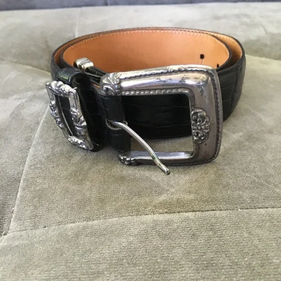 Vintage Brighton Belt Black Size Small - Picture 5 of 10